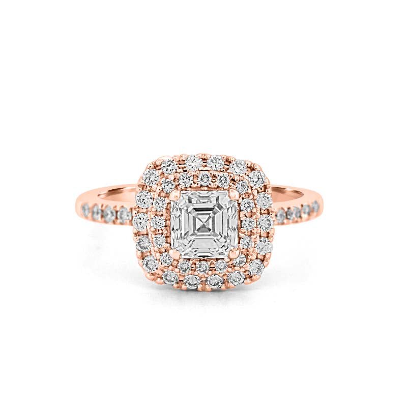 1 CT Square Radiant Halo Solitaire - ZIZOV DIAMONDS