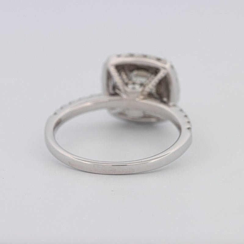 1 CT Square Radiant Halo Solitaire - ZIZOV DIAMONDS