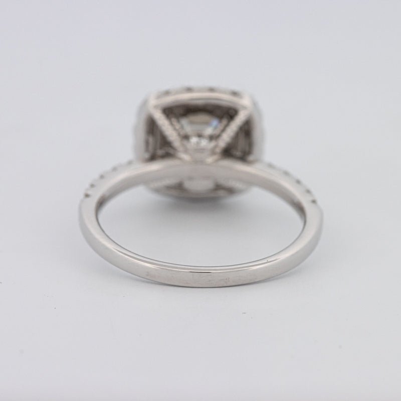 1 CT Square Radiant Halo Solitaire - ZIZOV DIAMONDS