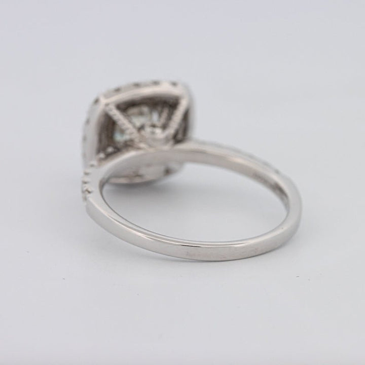 1 CT Square Radiant Halo Solitaire - ZIZOV DIAMONDS
