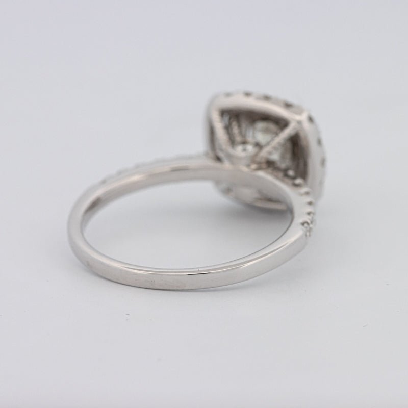 1 CT Square Radiant Halo Solitaire - ZIZOV DIAMONDS