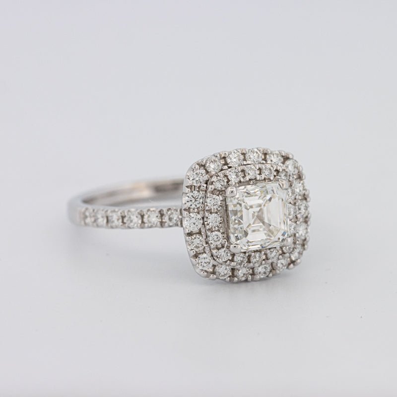 1 CT Square Radiant Halo Solitaire - ZIZOV DIAMONDS