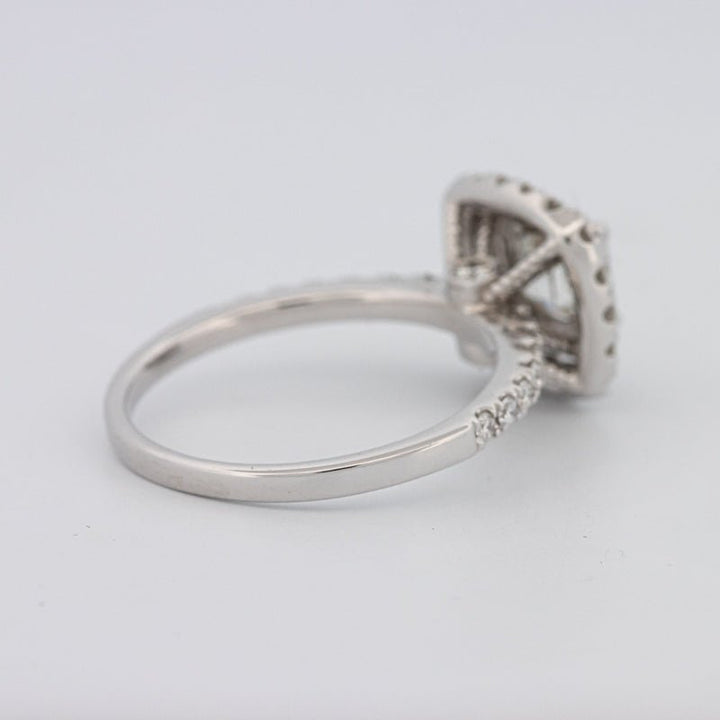 1 CT Square Radiant Halo Solitaire - ZIZOV DIAMONDS