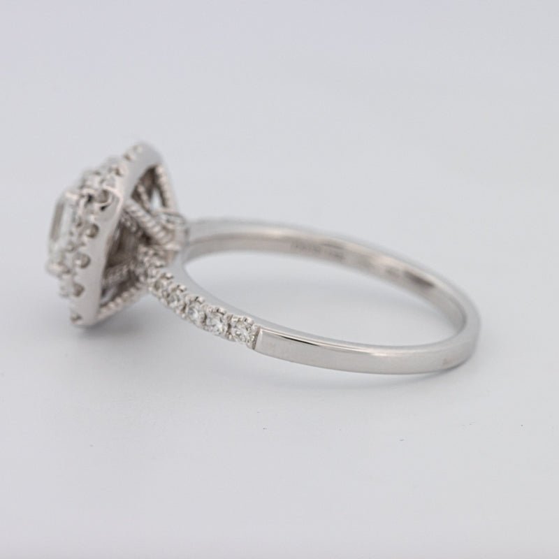 1 CT Square Radiant Halo Solitaire - ZIZOV DIAMONDS