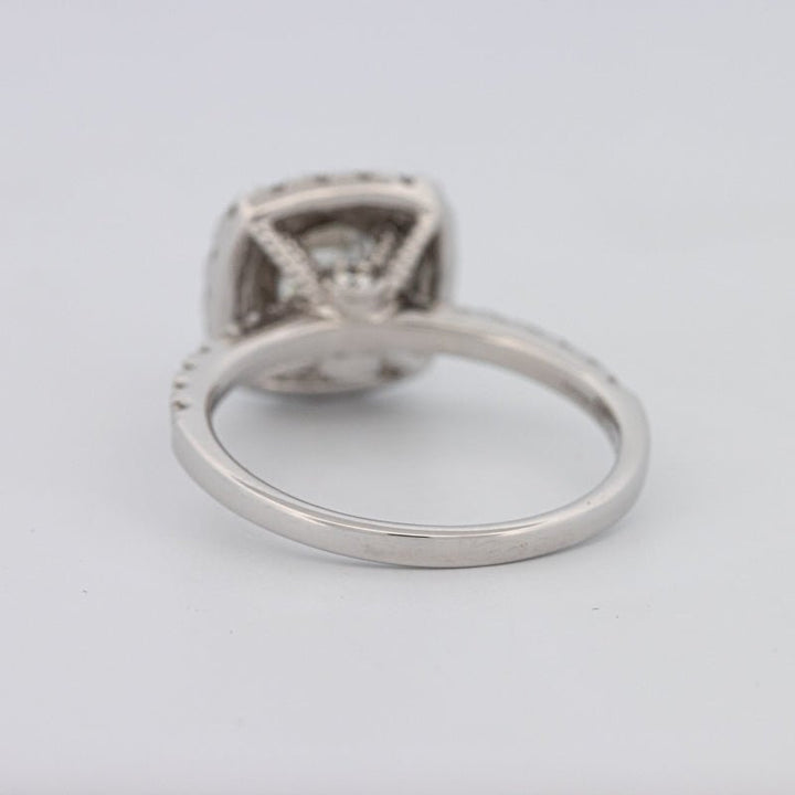 1 CT Square Radiant Halo Solitaire - ZIZOV DIAMONDS