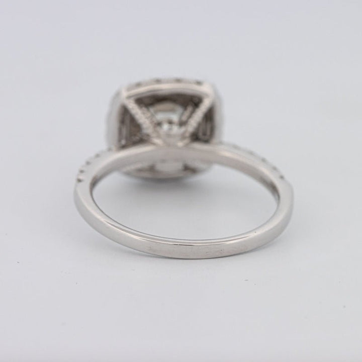 1 CT Square Radiant Halo Solitaire - ZIZOV DIAMONDS