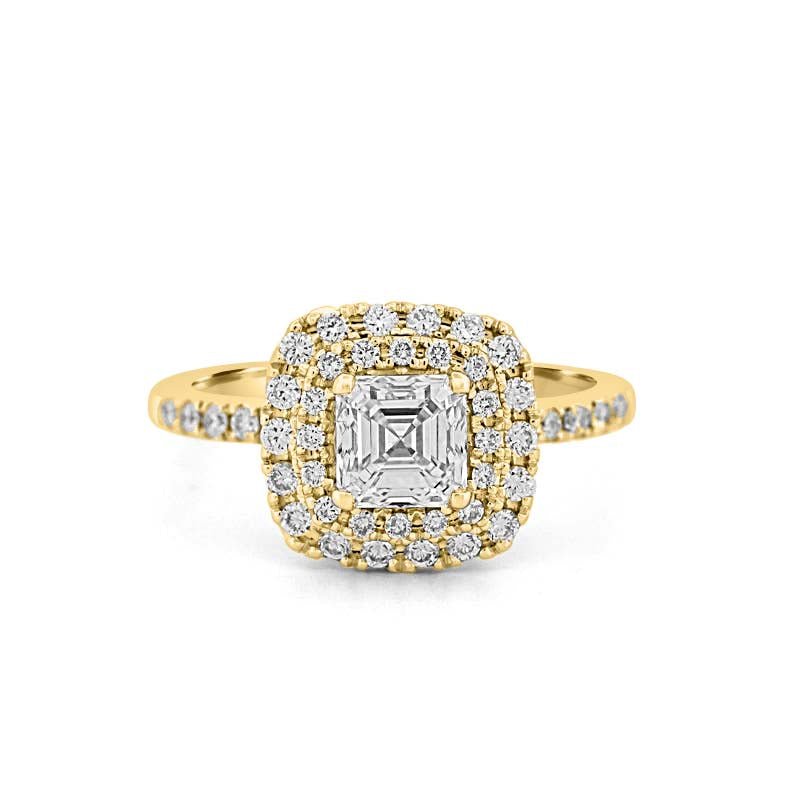 1 CT Square Radiant Halo Solitaire - ZIZOV DIAMONDS