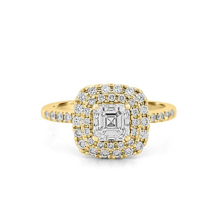 1 CT Square Radiant Halo Solitaire - ZIZOV DIAMONDS