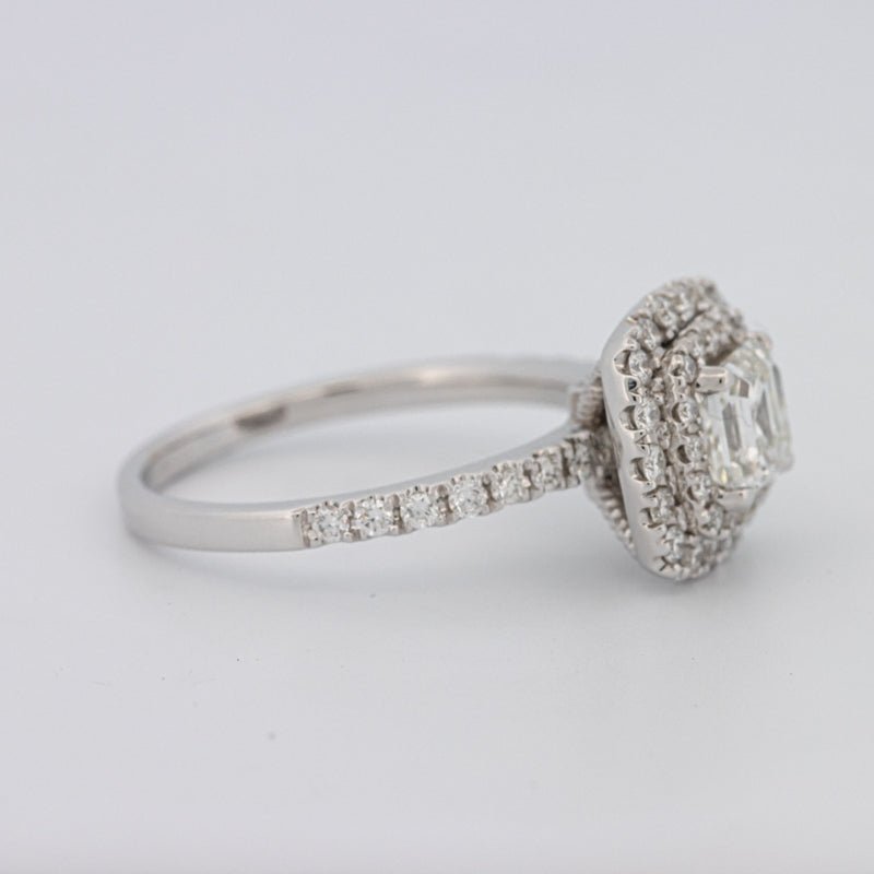 1 CT Square Radiant Halo Solitaire - ZIZOV DIAMONDS