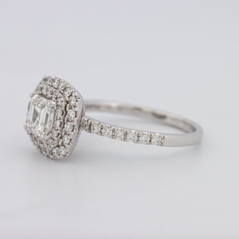1 CT Square Radiant Halo Solitaire - ZIZOV DIAMONDS