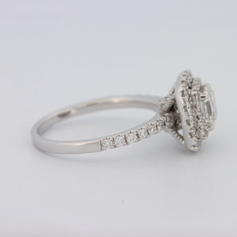 1 CT Square Radiant Halo Solitaire - ZIZOV DIAMONDS