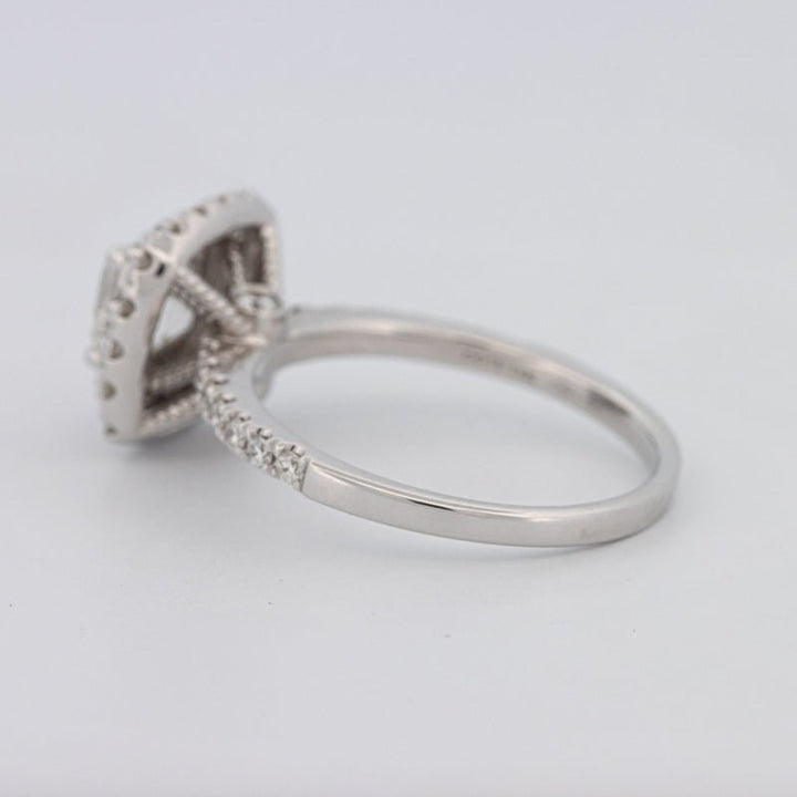 1 CT Square Radiant Halo Solitaire - ZIZOV DIAMONDS