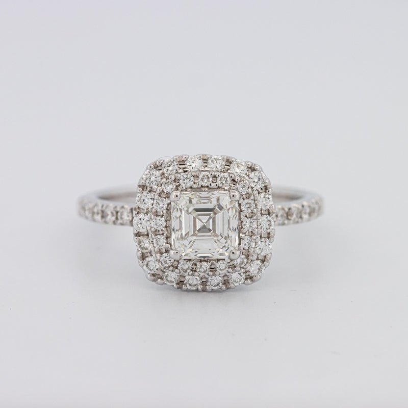 1 CT Square Radiant Halo Solitaire - ZIZOV DIAMONDS