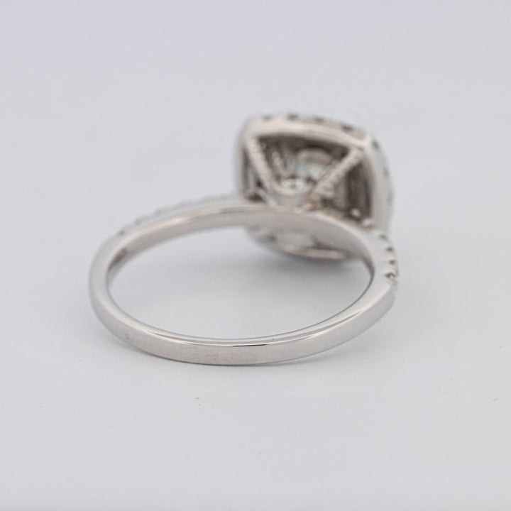 1 CT Square Radiant Halo Solitaire - ZIZOV DIAMONDS