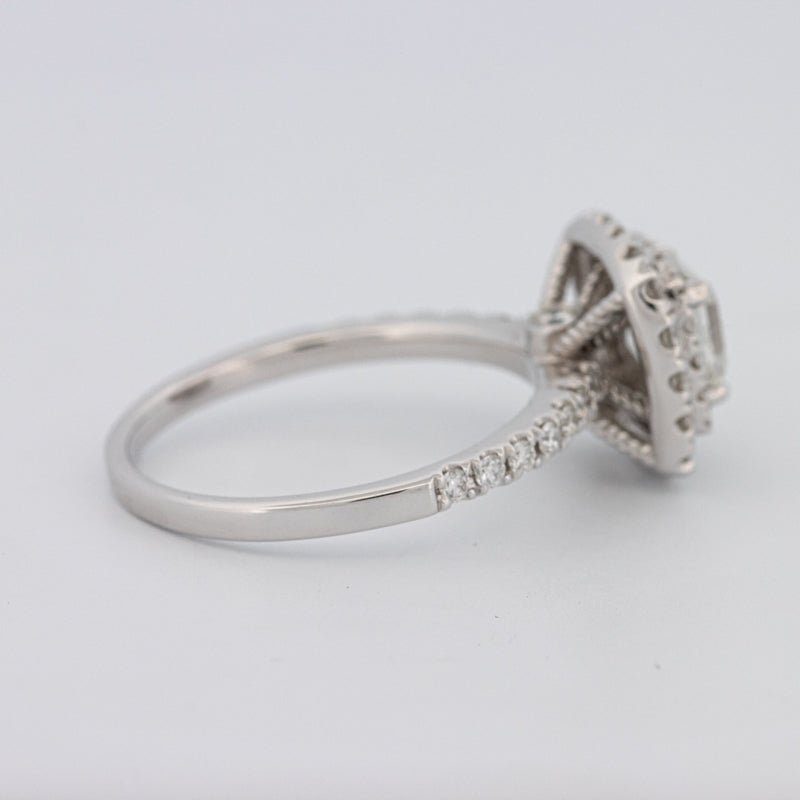 1 CT Square Radiant Halo Solitaire - ZIZOV DIAMONDS