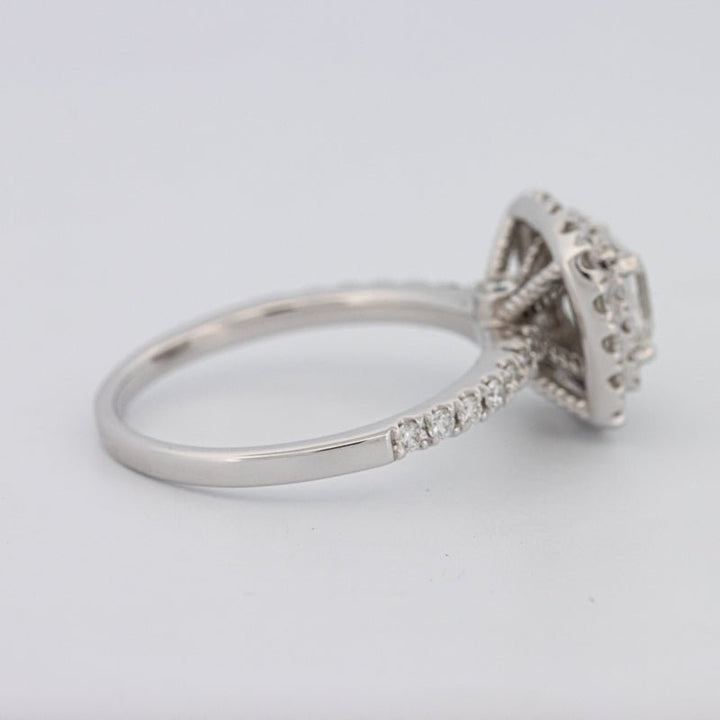 1 CT Square Radiant Halo Solitaire - ZIZOV DIAMONDS