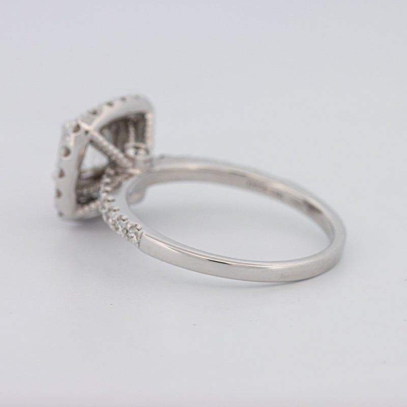 1 CT Square Radiant Halo Solitaire - ZIZOV DIAMONDS