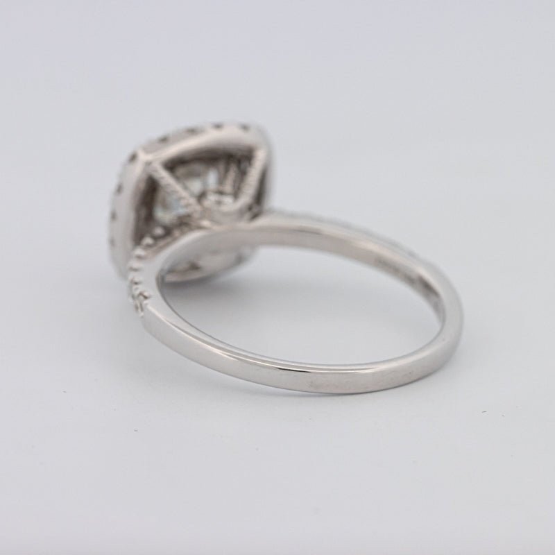 1 CT Square Radiant Halo Solitaire - ZIZOV DIAMONDS