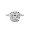 1 CT Square Radiant Halo Solitaire - ZIZOV DIAMONDS