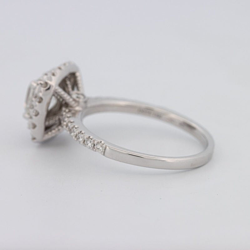 1 CT Square Radiant Halo Solitaire - ZIZOV DIAMONDS
