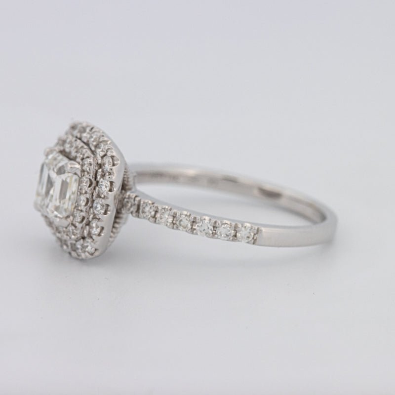 1 CT Square Radiant Halo Solitaire - ZIZOV DIAMONDS