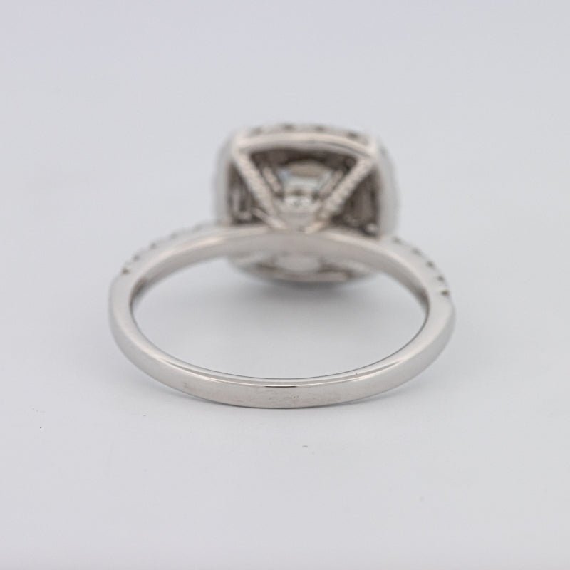 1 CT Square Radiant Halo Solitaire - ZIZOV DIAMONDS