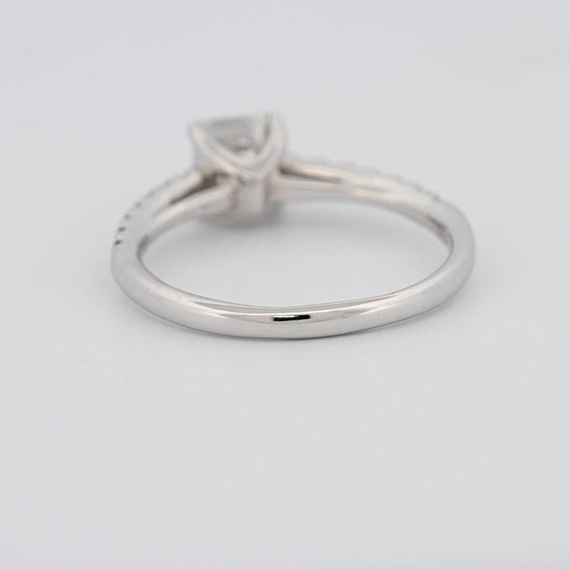 1 CT Square Radiant Solitaire Pavé Ring - ZIZOV DIAMONDS