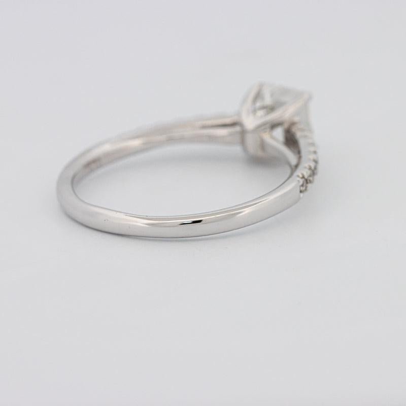 1 CT Square Radiant Solitaire Pavé Ring - ZIZOV DIAMONDS