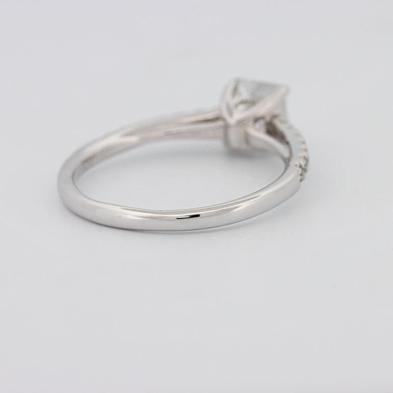 1 CT Square Radiant Solitaire Pavé Ring - ZIZOV DIAMONDS