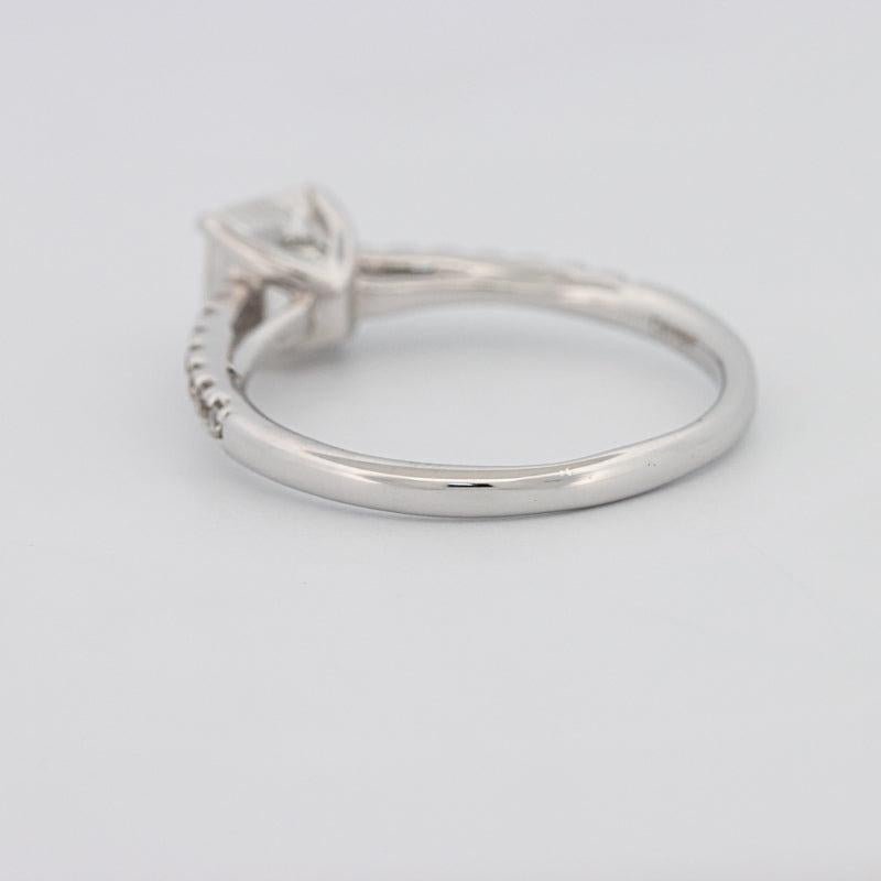 1 CT Square Radiant Solitaire Pavé Ring - ZIZOV DIAMONDS