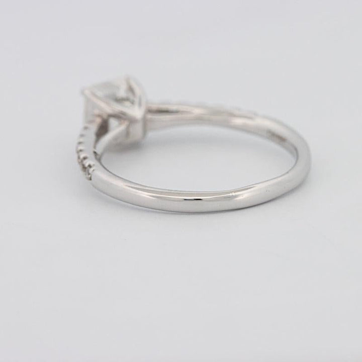 1 CT Square Radiant Solitaire Pavé Ring - ZIZOV DIAMONDS