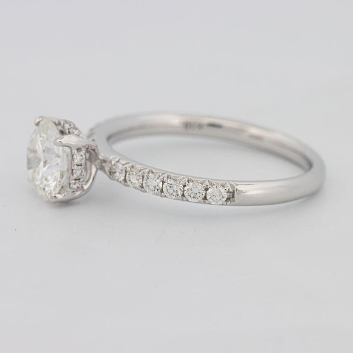1 CT Under - Halo Brilliant Cut Pavé Solitaire (LG) - ZIZOV DIAMONDS