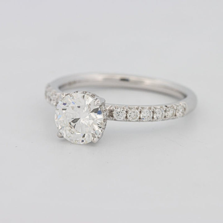 1 CT Under - Halo Brilliant Cut Pavé Solitaire (LG) - ZIZOV DIAMONDS
