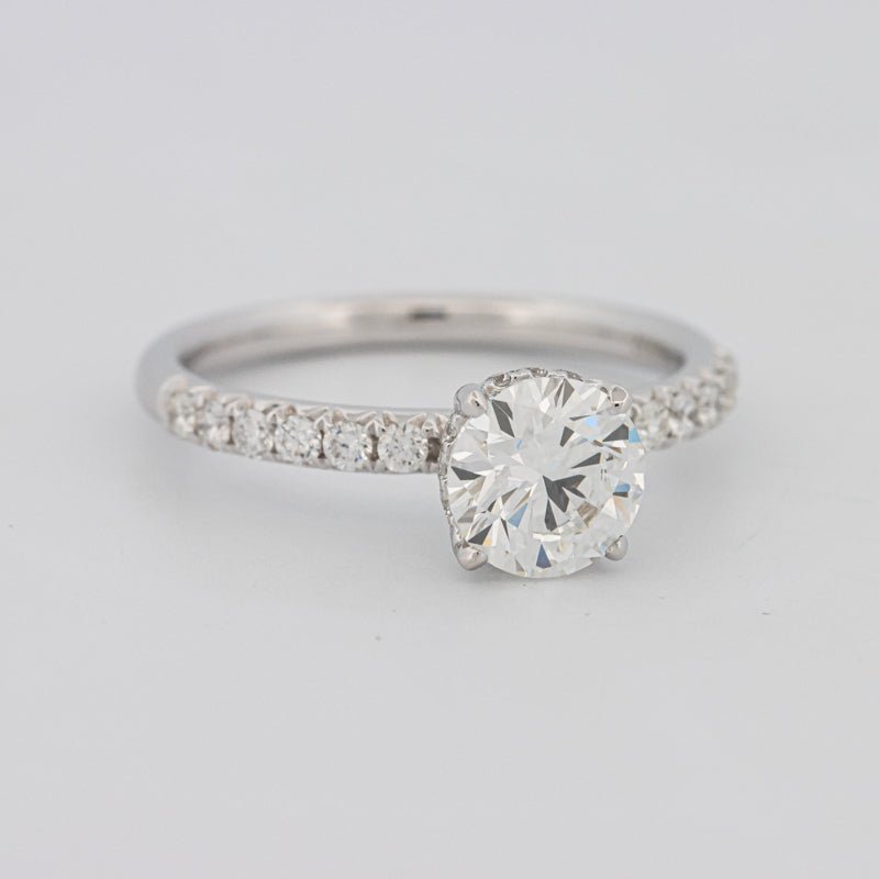 1 CT Under - Halo Brilliant Cut Pavé Solitaire (LG) - ZIZOV DIAMONDS