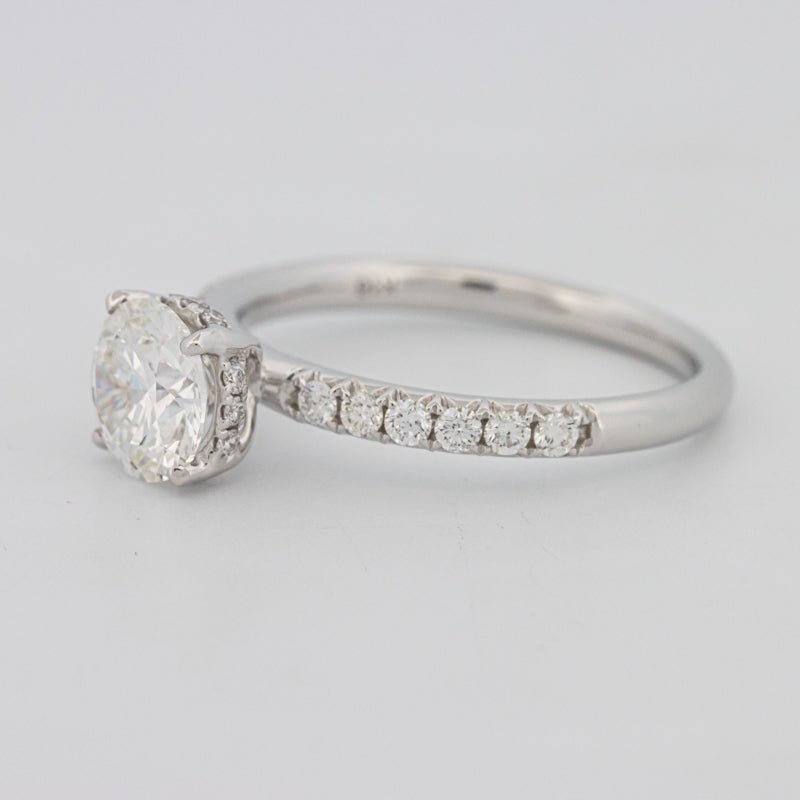 1 CT Under - Halo Brilliant Cut Pavé Solitaire (LG) - ZIZOV DIAMONDS