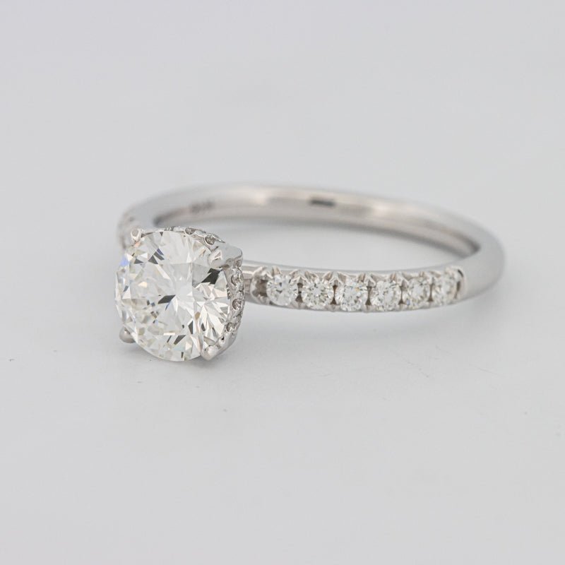 1 CT Under - Halo Brilliant Cut Pavé Solitaire (LG) - ZIZOV DIAMONDS