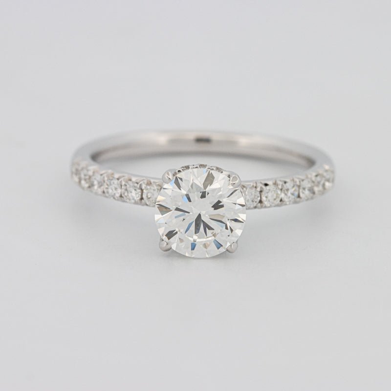 1 CT Under - Halo Brilliant Cut Pavé Solitaire (LG) - ZIZOV DIAMONDS