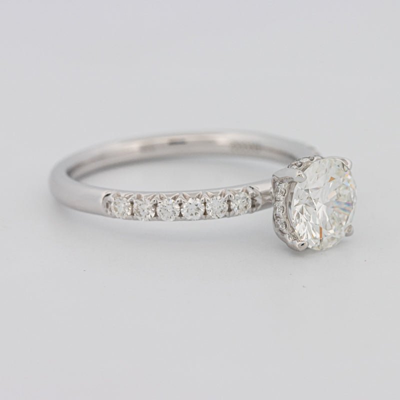 1 CT Under - Halo Brilliant Cut Pavé Solitaire (LG) - ZIZOV DIAMONDS