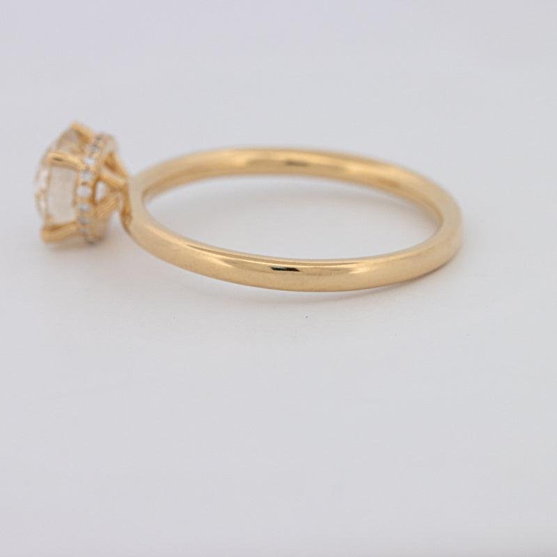 1 CT Under - Halo Round Solitaire - ZIZOV DIAMONDS