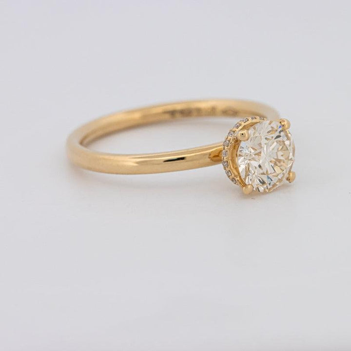 1 CT Under - Halo Round Solitaire - ZIZOV DIAMONDS