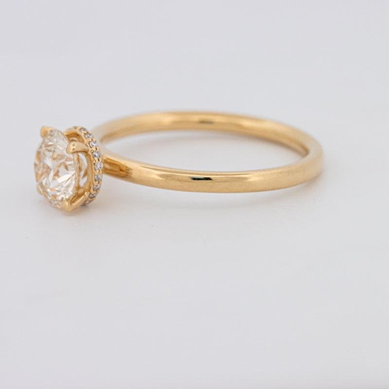 1 CT Under - Halo Round Solitaire - ZIZOV DIAMONDS