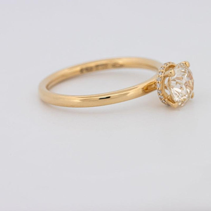 1 CT Under - Halo Round Solitaire - ZIZOV DIAMONDS