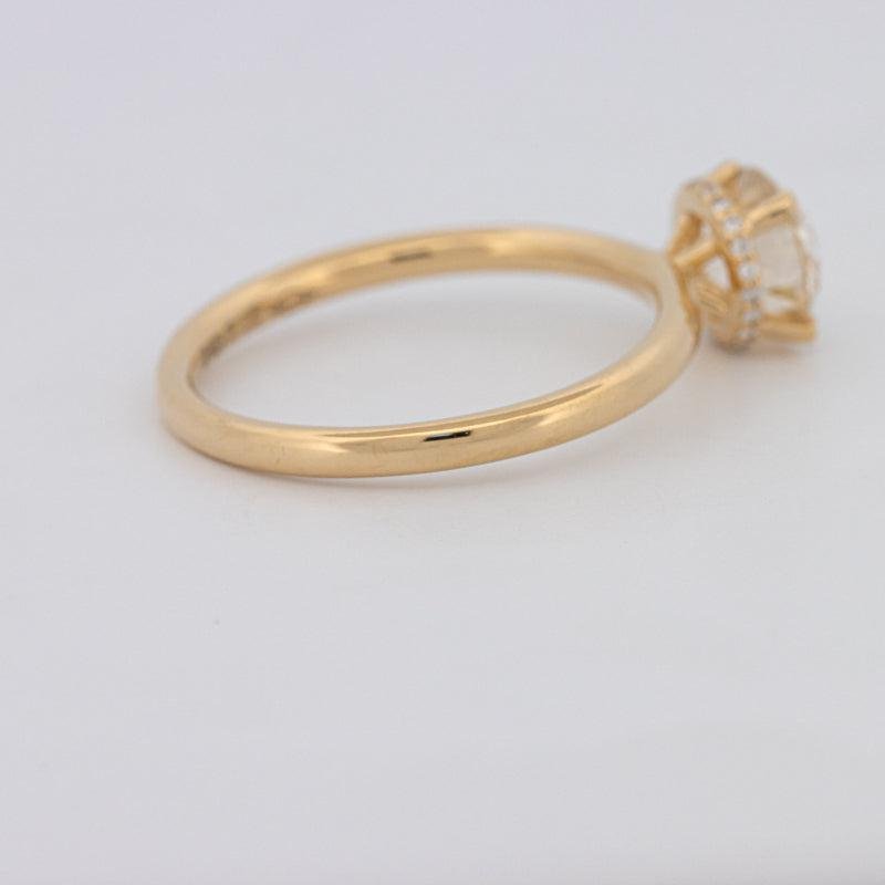 1 CT Under - Halo Round Solitaire - ZIZOV DIAMONDS