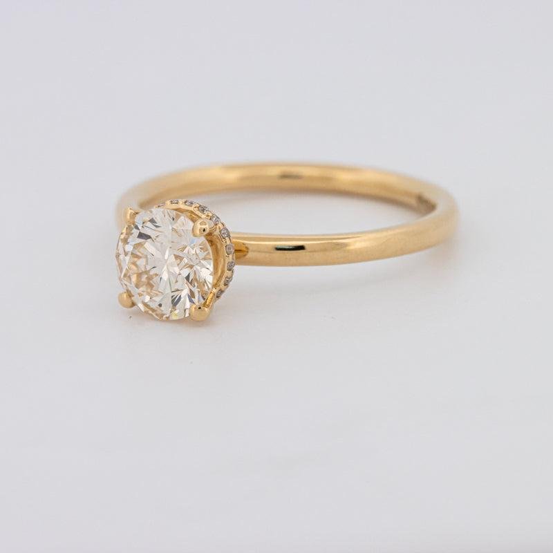 1 CT Under - Halo Round Solitaire - ZIZOV DIAMONDS