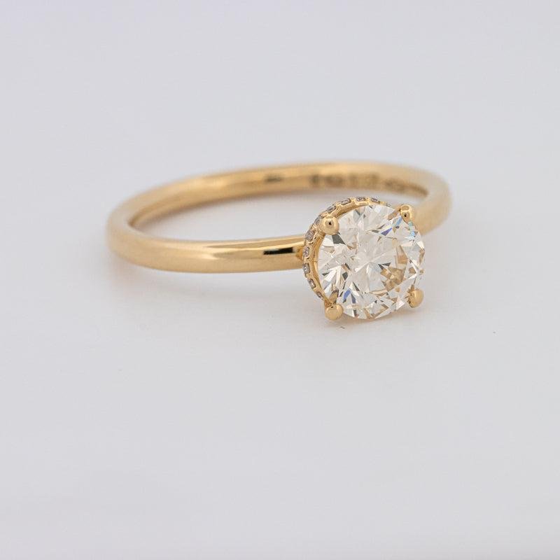 1 CT Under - Halo Round Solitaire - ZIZOV DIAMONDS