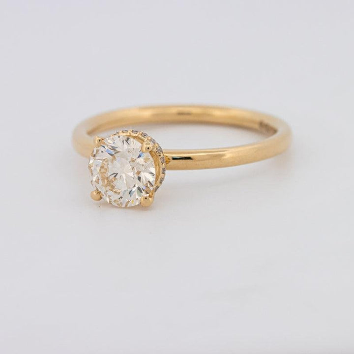 1 CT Under - Halo Round Solitaire - ZIZOV DIAMONDS