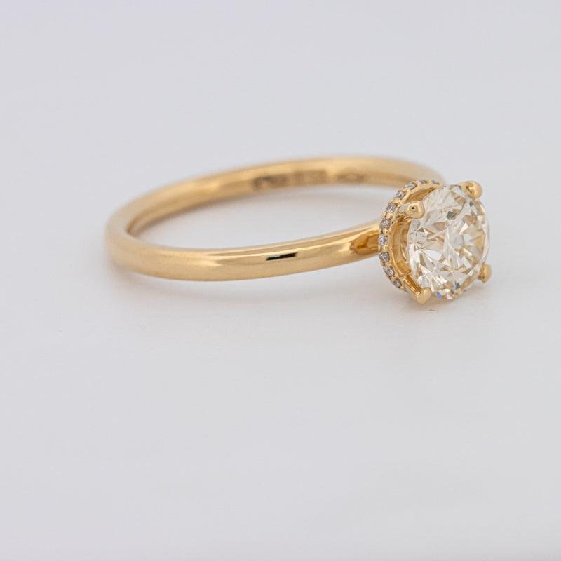 1 CT Under - Halo Round Solitaire - ZIZOV DIAMONDS