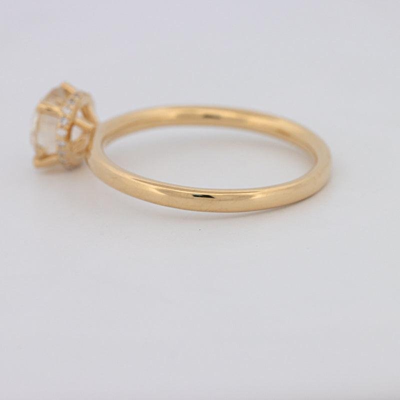 1 CT Under - Halo Round Solitaire - ZIZOV DIAMONDS