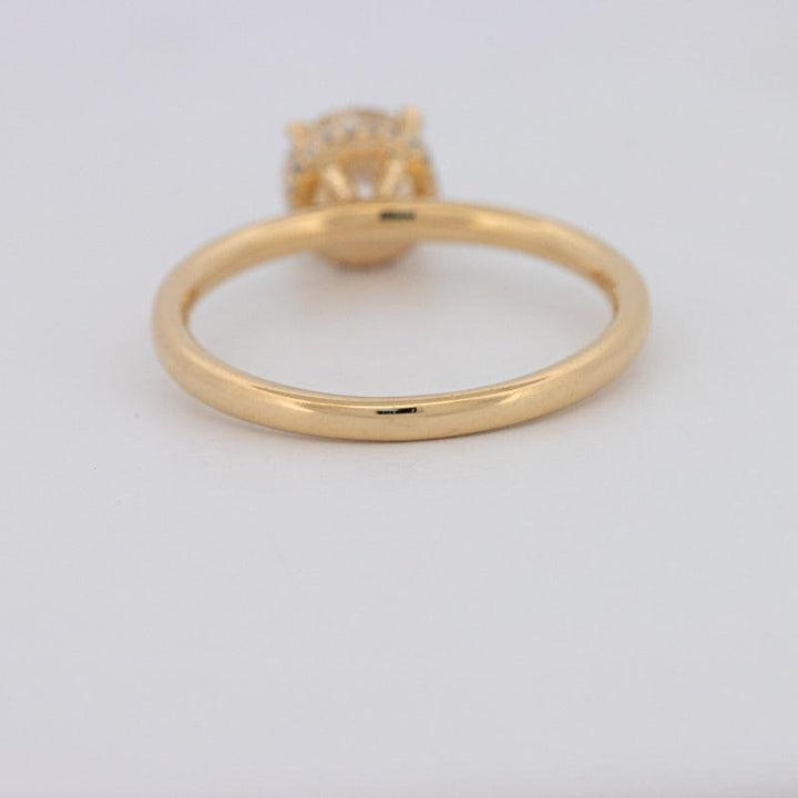 1 CT Under - Halo Round Solitaire - ZIZOV DIAMONDS