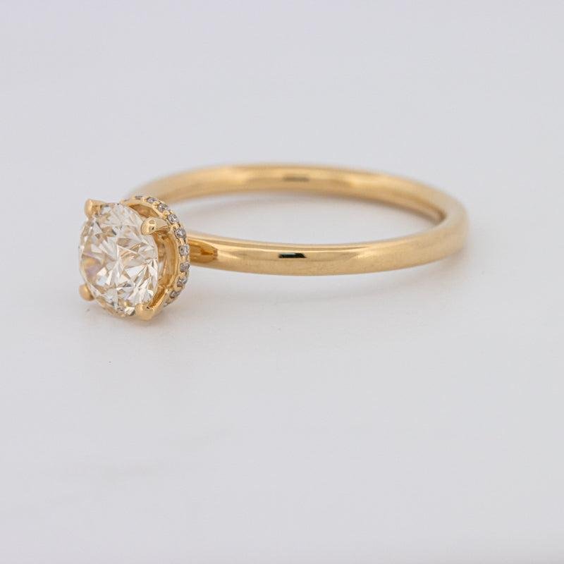 1 CT Under - Halo Round Solitaire - ZIZOV DIAMONDS